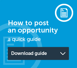 How to post an opportunity - download a quick guide